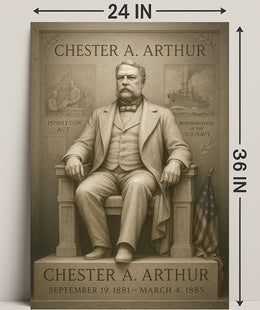 Chester A. Arthur 21st President Poster PosterGoat