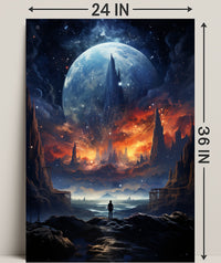 Cosmic Landscape Exploration Poster