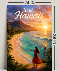 Visit Hawaii Poster PosterGoat