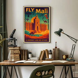 Explore Exotic Mali with Retro Adventure Travel Poster PosterGoat