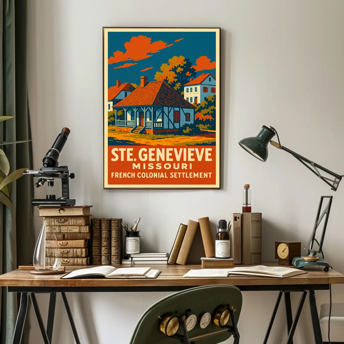 Ste. Genevieve French Colonial Poster