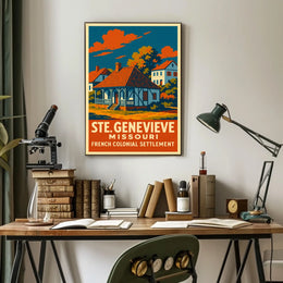 Ste. Genevieve French Colonial Poster