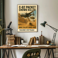 Fairchild C-82 Packet Mid-Century Military Recruitment Poster
