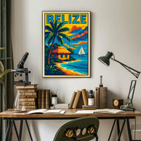 Belize Tropical Escape Poster
