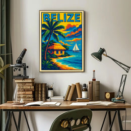 Belize Tropical Escape Poster