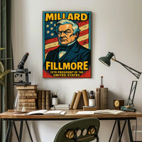 Millard Fillmore 13Th President Poster Vintage Wall Art