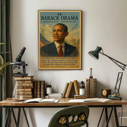 Barack Obama Presidency Inspirational Patriotic Poster
