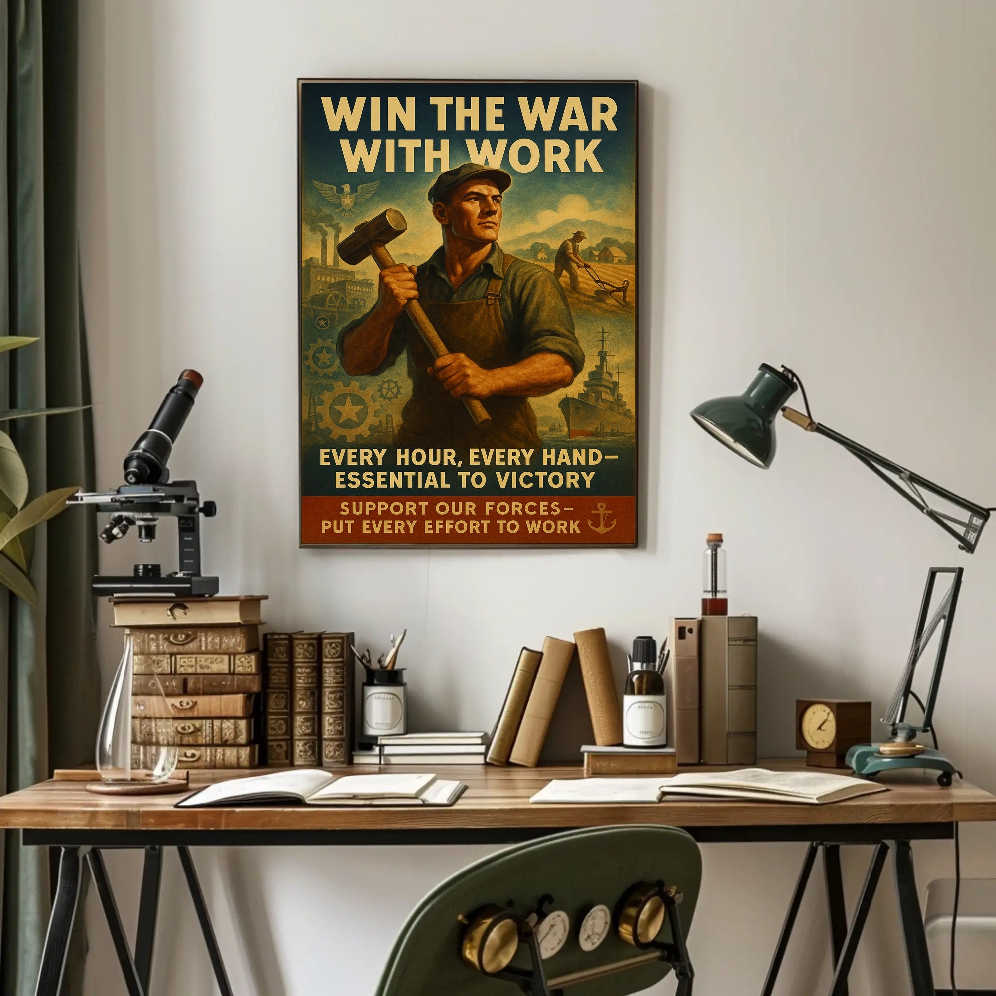 World War II Labor Contribution Poster