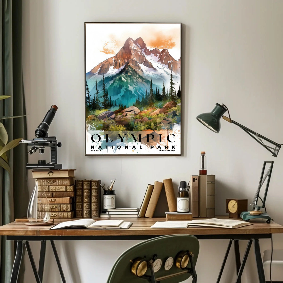 Olympic Watercolor Wall Art Poster