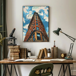 Abstract Futuristic Elements Art Poster