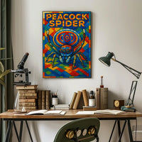 Peacock Spider Mosaic Poster