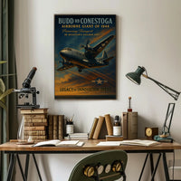 Budd RB Conestoga WWII Aviation Poster
