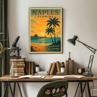 Naples, Florida Where Sunsets Meet Serenity Poster