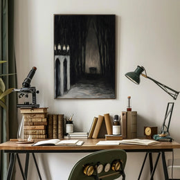 Mysterious Gothic Chiaroscuro Art Print - Abstract or Artistic Poster PosterGoat