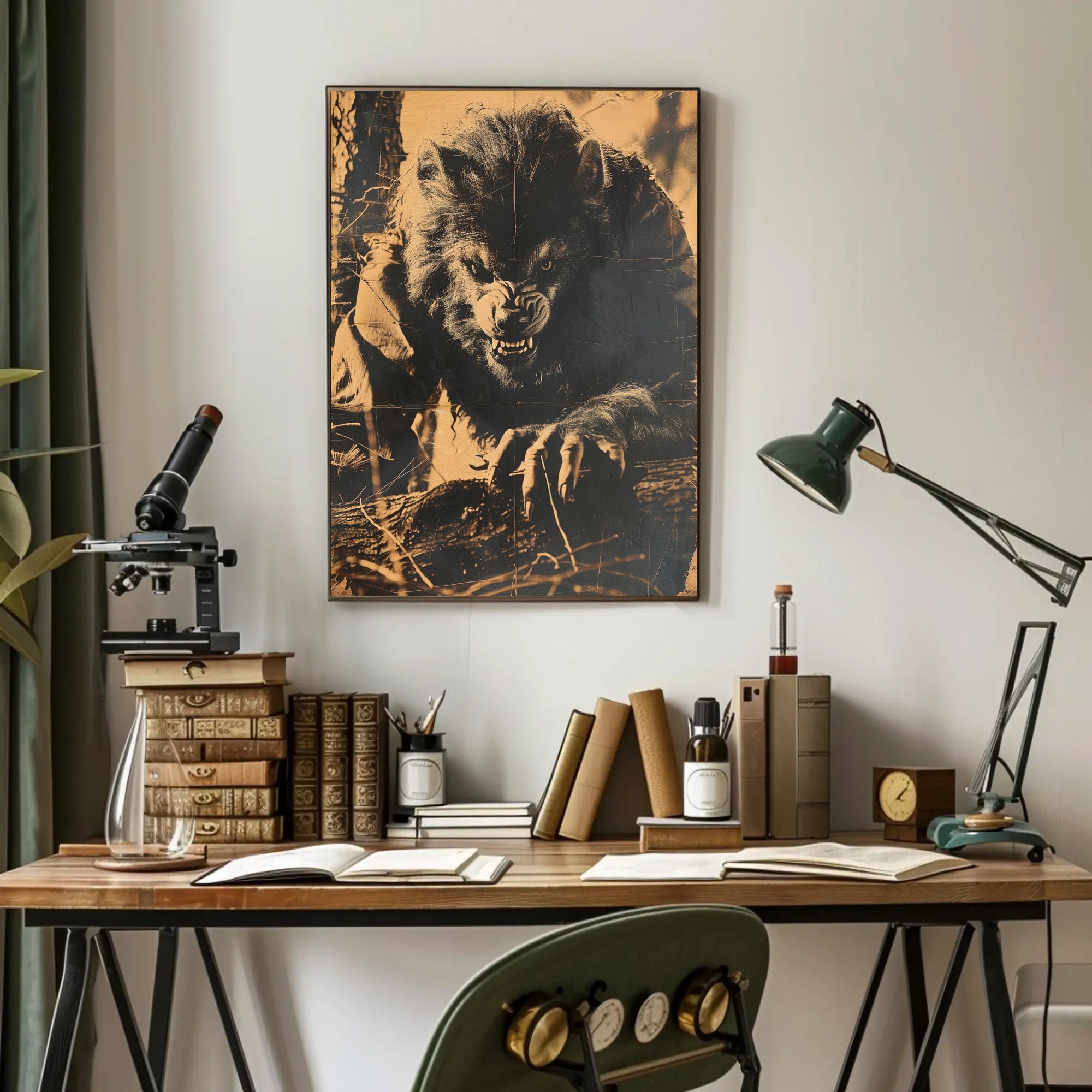 The Ferocious Werewolf Art Print Poster Decor PosterGoat
