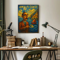 Amalfi Coast Surrealism Surreal Poster