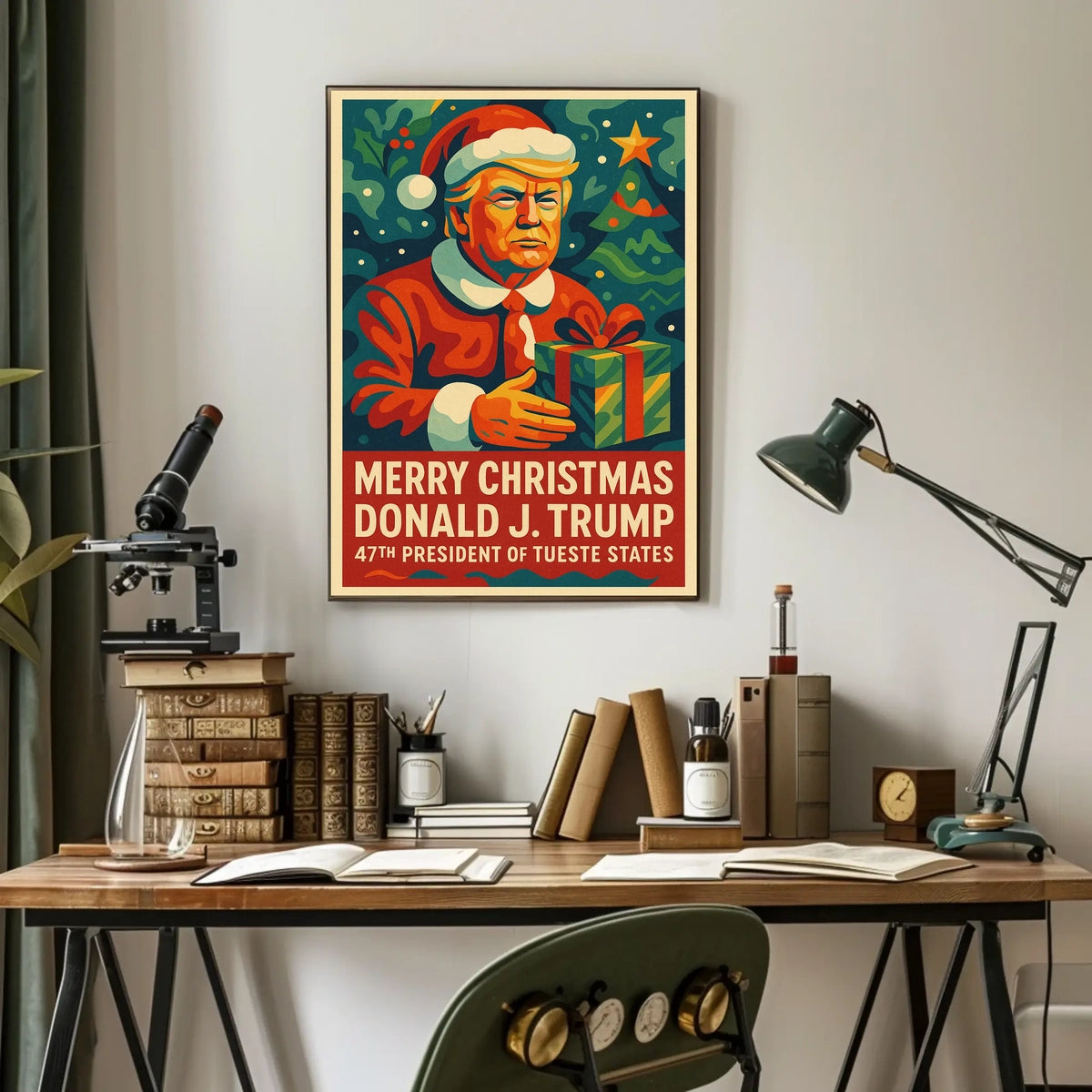 Christmas Political Satire Art Print Political or Propaganda Poster