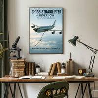 C-135 Stratolifter Silver Sow Poster PosterGoat