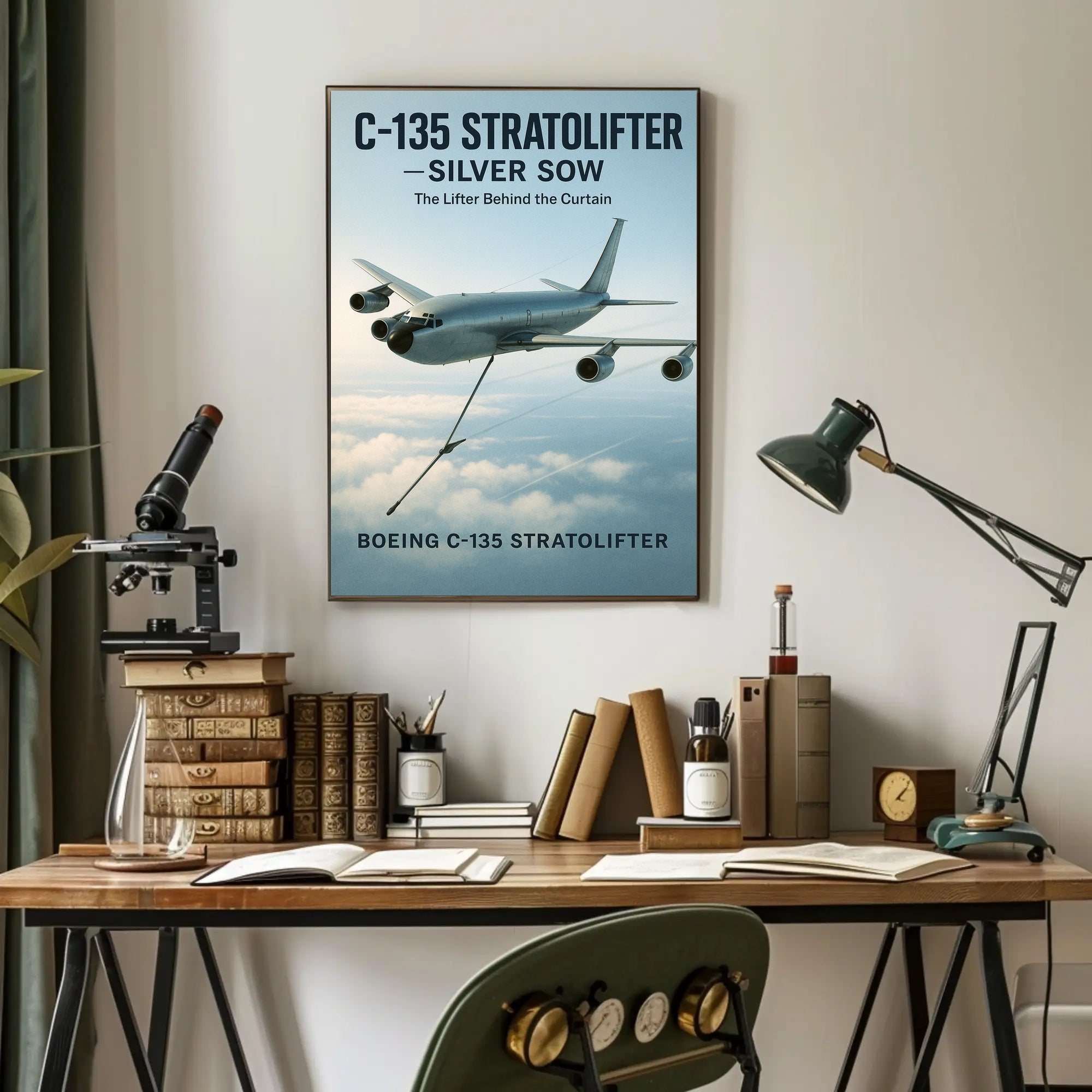 C-135 Stratolifter Silver Sow Poster PosterGoat