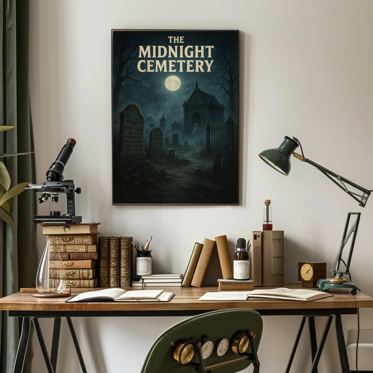 The Midnight Cemetery Poster