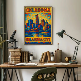 Oklahoma City Skyline Poster