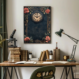 Vintage Clock Wall Art for Heritage Enthusiasts – Cultural Poster