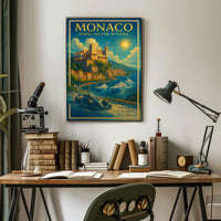 Monaco Jewel of the Riviera Poster