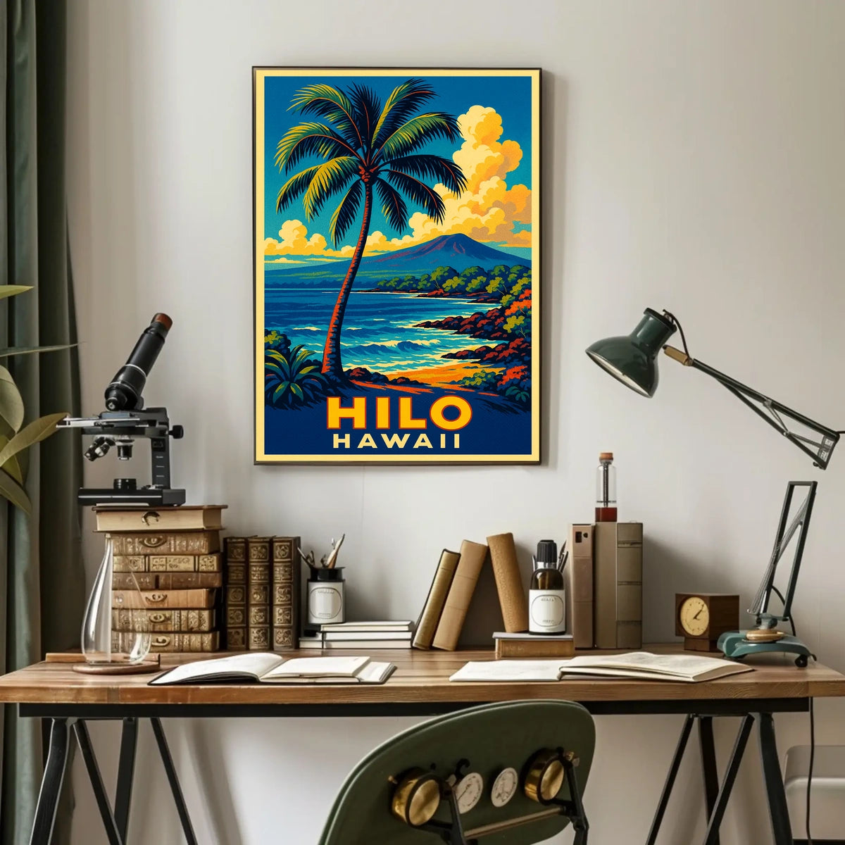 Hilo, Hawaii Tropical Paradise Poster