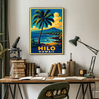Hilo, Hawaii Tropical Paradise Poster
