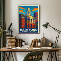 Hartford, Connecticut Architectural Heritage Poster