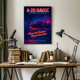 A-20 Havoc WWII Poster: Vintage Aircraft Art Collection