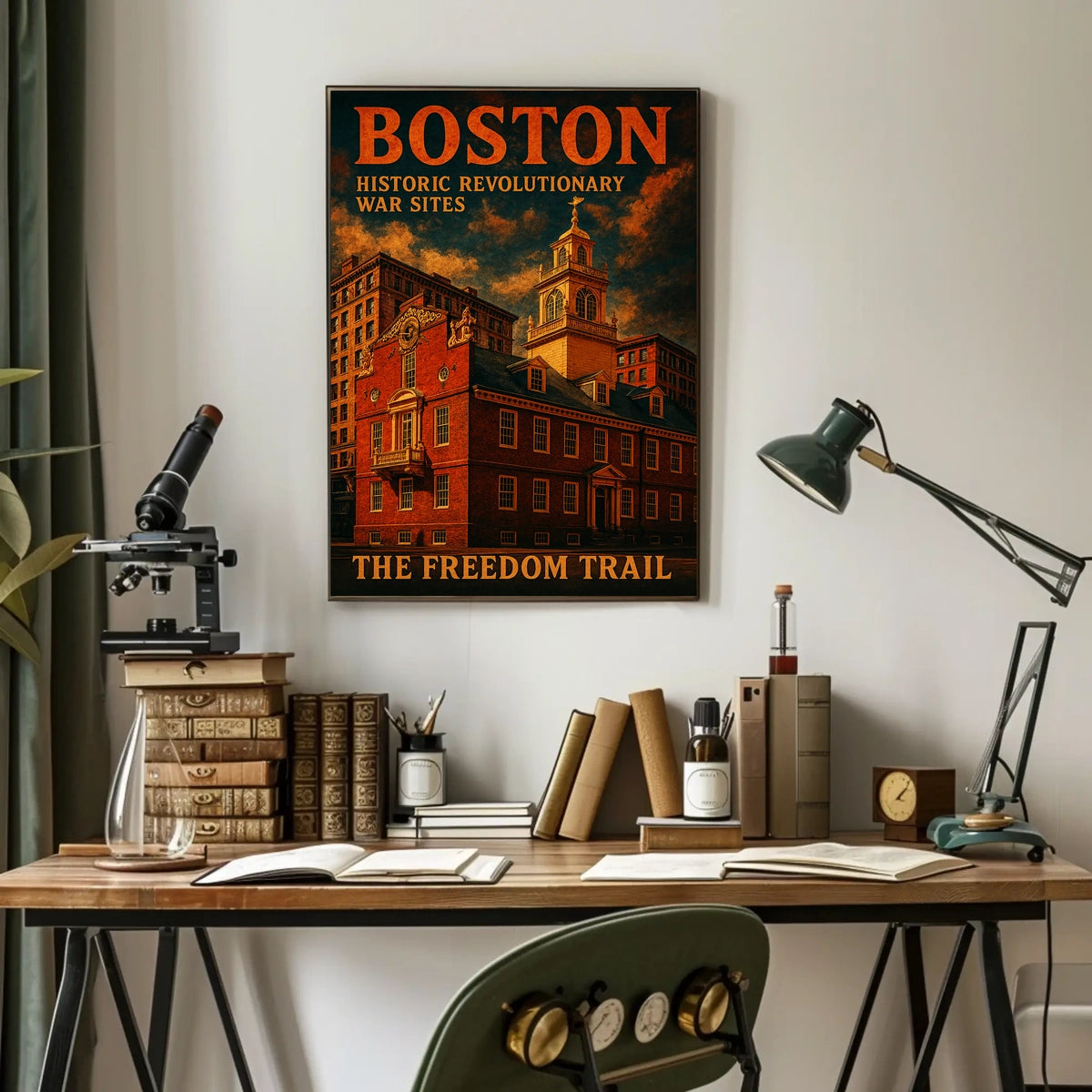 Bostons Historic Revolutionary War Sites Poster