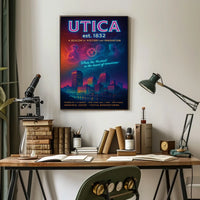 Utica Heritage and Innovation Urban Cityscape Poster