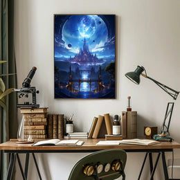 Celestial Cityscape Poster