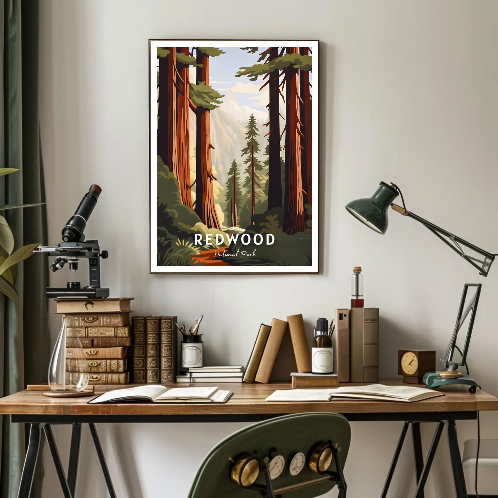 Redwood National Park Scenic Poster Wall Art