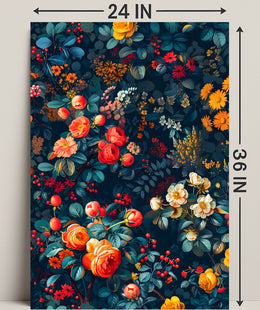 Vibrant Botanical Illustration Art Print: Abstract or Artistic Poster