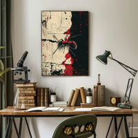 Ant On Abstract Canvas Abstract Poster