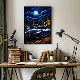 Starry Night Drive Poster PosterGoat