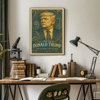Donald Trump 47th President Pop Art Realism Decor Poster