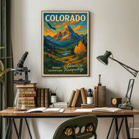 Colorado Where Adventure Meets Tranquility Description Discover the breathtaking Poster