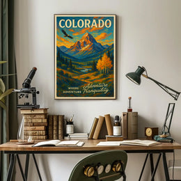 Colorado Where Adventure Meets Tranquility Description Discover the breathtaking Poster