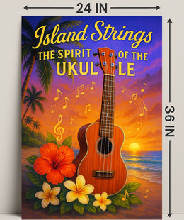 Island Strings - The Spirit of the Ukulele Poster PosterGoat