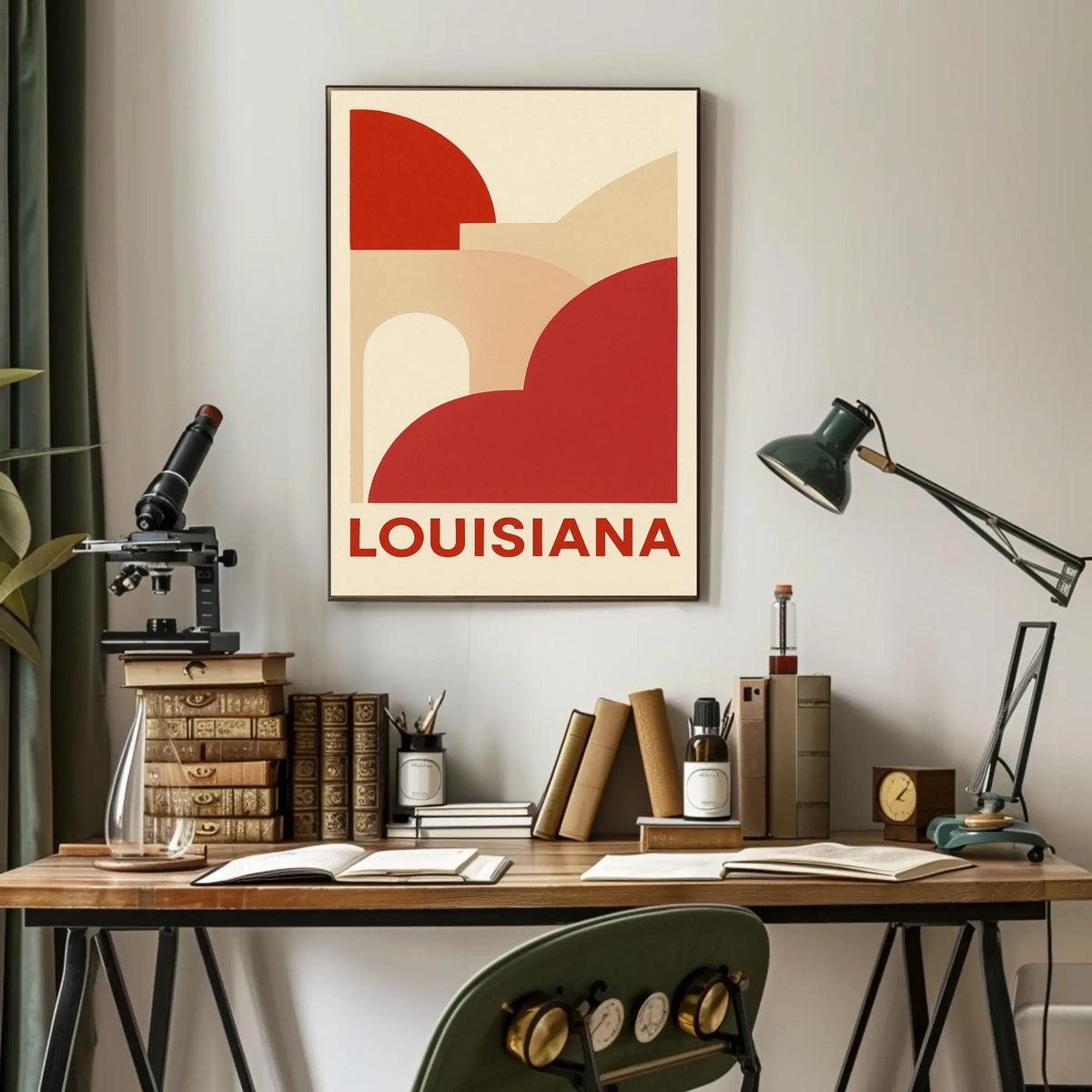 Louisiana Abstract Art Poster