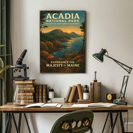 Acadia National Park Scenic Beauty Travel Poster