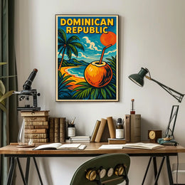 Tropical Paradise Dominican Republic Poster