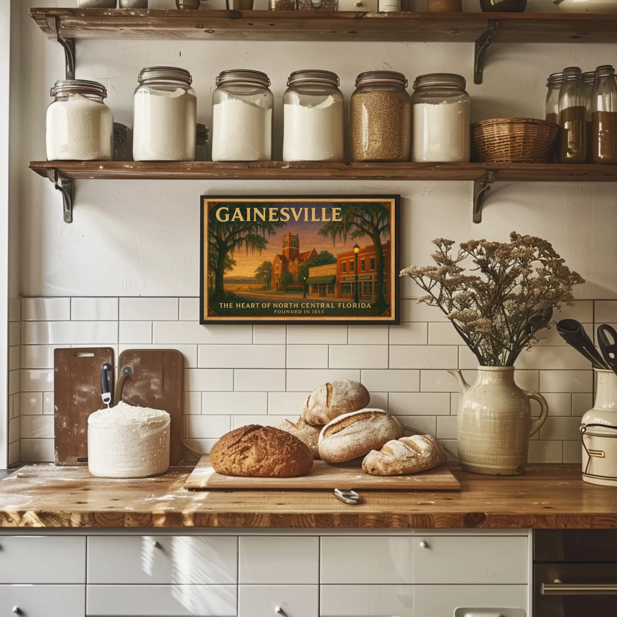 Gainesville Heritage Wall Art Print Decor