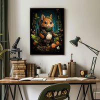 Enchanted Forest Poster Adventure Awaits Wall Art Decor