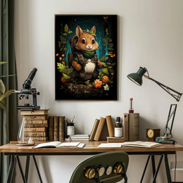 Enchanted Forest Poster Adventure Awaits Wall Art Decor