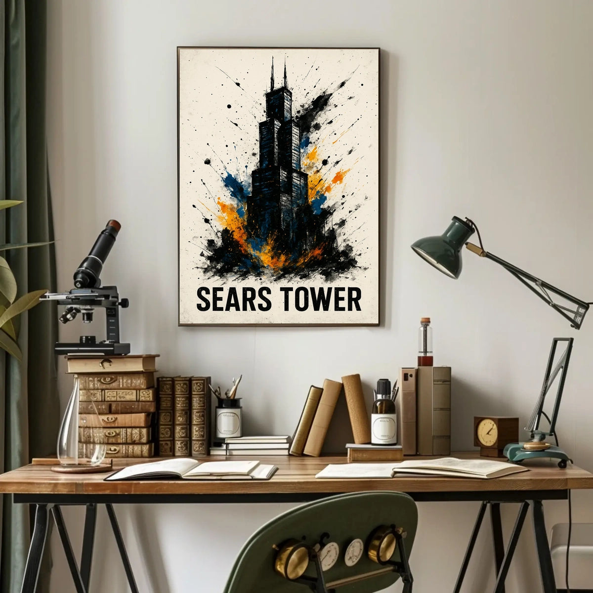 Sears Tower Abstract Art Poster