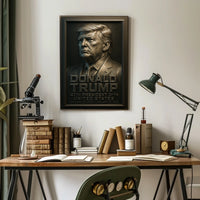 Donald Trump Minimalist Photography Realism Legacy Honor Patriotism Portrait Poster